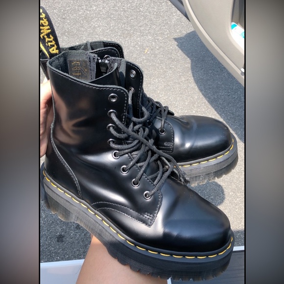 JADON BOOT SMOOTH LEATHER PLATFORMS - Picture 1 of 3